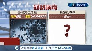 中國武漢"不明肺炎"疫情延燒！ 病原證實:新型冠狀病毒 台灣新增"第三例"已通報｜記者 林昆慶 王承偉｜【台灣要聞。先知道】20200109｜三立iNEWS