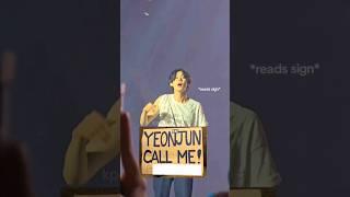 Yeonjun memorized her number?!! txt #shorts #shortsfeed #shortsviral #kpop #yeonjun