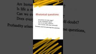 Rhetorical QUESTION #grevocab #grevocabulary #rhetoric #rhetoricalquestion