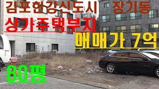 김포한강신도시 장기동 상가주택부지 80평 매매가 7억(장기역인근)