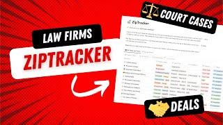 ZipTracker Tutorial: The Most Powerful Court Cases and Deals Database