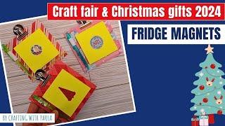 Craft Fair and Christmas gifts 2024: Cute fridge magnet with sticky note and pen