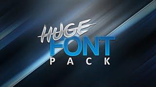 HUGE FREE Font Pack! (1000+ Fonts)