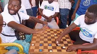 FUSEINI(Upper West) vs David(Northern Region). Northern Draught Tournament 2024. Five Pieces.