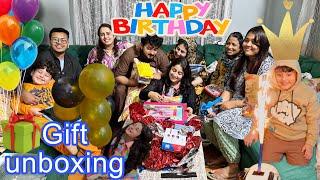 Alhumdulillah Best Birthday Ever || Gift Unboxing korilu guys  || Tasty Tasty Khana Khalu  ||