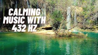 Calming Music With Waterfall | 432 hz | Ambience Sounds