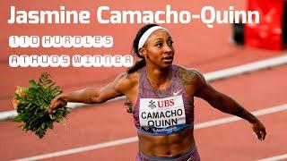 Jasmine Camacho-Quinn WIN $60,000 in 1st ATHLOS NYC 2024 110 hurdles Event #athletics #olympics #usa