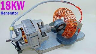 How to make self-running machine into free energy  220v 18000w powerful electricity Generator