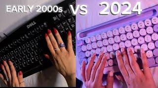 ASMR Early 2000s VS 2024 Keyboard (Typing Sounds)