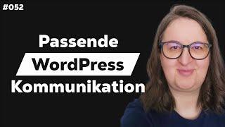 WordPress Leistungen ohne Werbung kommunizieren | m. Annette Schwindt #052