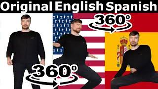 Mr Beast Rizz (Original vs English vs Spanish Versions) 360º