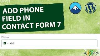 How to Add Phone Field with Country Dial Code and Flag in Contact Form 7 in WordPress