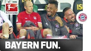 Laughter on the Bayern Bench - Robben Not Amused