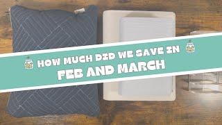 Let's Unstuff Completed Savings Challenges for Feb and March! Cash Stuffing our Sinking Funds