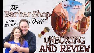 The Barbershop Duet - The Merchant Shave Soap by Zingari Man - Unboxing and Review