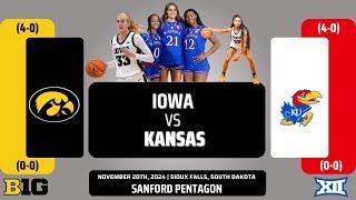 Iowa vs Kansas | NCAA Women's Basketball | 11.20.24