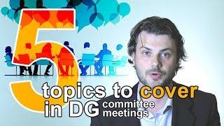 5 Topics to Cover in Data Governance Council Meetings #datagovernance