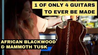 Rare African Blackwood & Mammoth Tusk – 1 of Only 4 Guitars to ever be made.