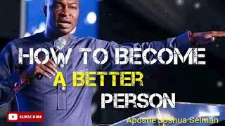 How To Become A Better Person