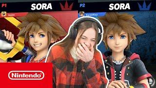 Learning how to play Sora in Super Smash Bros. Ultimate!