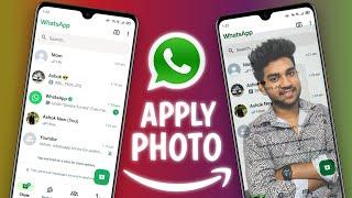 How to Apply wallpaper on your WhatsApp home screen?