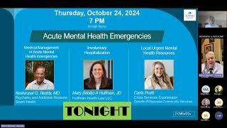 Sovah CME: Acute Mental Health Emergencies