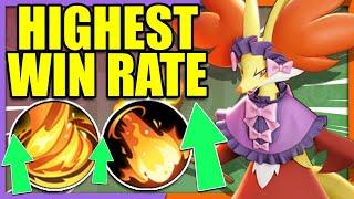 PERMANENT FIRE SPIN is DELPHOX Highest Win Rate BUILD | Pokemon Unite