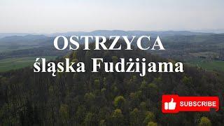 Ostrzyca - śląska Fudżijama z lotu ptaka 4K