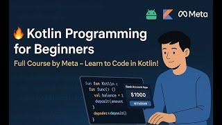 Kotlin Programming for Beginners – Full Course by Meta (Android Dev Starter Guide)