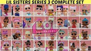 LOL Surprise Complete Set Series 3 wave 1 and 2 lil sisters ALL GOLD FOUND! LOL Surprise Kids Toys