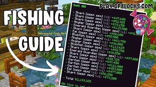 EVERYTHING YOU NEED TO KNOW ABOUT FISHING - FISH GUIDE | OP BLOCKS SKYBLOCK MINECRAFT NEW SEASON