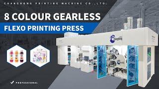 GEARLESS CI FLEXO PRINTING MACHINE 8 COLOR