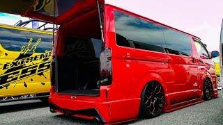 (4K)ESSEX CRS TOYOTA 200 HIACE Custom エセックス ハイエースカスタム エアロキット - SBM大阪2018