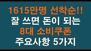 잘쓰면 돈되는 선착순 8대 소비쿠폰!! 주요사항 5가지!!  3차 추경의 핵심 소비쿠폰 완벽 설명!