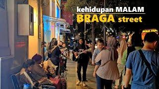 Night Walking Around at BRAGA Street - Braga Streetview in the Night ~ Bandung 4K ~ West Java ‼