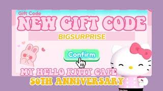 NEW GIFT CODE IN MY HELLO KITTY CAFE IN ROBLOX