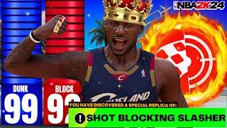 99 DUNK + 92 BLOCK + 90 MID LEBRON JAMES BUILD CAN DO EVERYTHING!!! BEST BIGMAN BUILD IN NBA2K24!!!