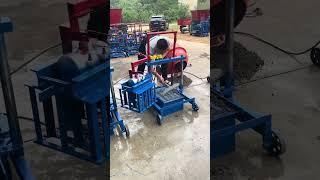 interlocking block making machine price with mobile simple operation cement hollow