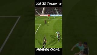 Throw in header goal #dls23 #football#ronaldo #efootball #gaming #fifamobile #goal #viral #shorts