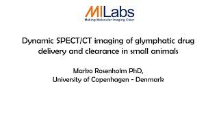 Dynamic SPECT/CT imaging of glymphatic drug delivery and clearance in small animals