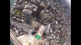 Starting removal of John Hancock Building west antenna