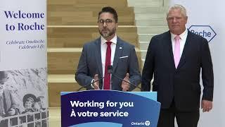 Premier Ford Delivers Remarks at Roche Canada | November 19