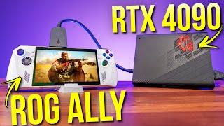 ASUS ROG Ally + RTX 4090 is INSANE! 