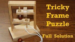 How to Solve Tricky Frame Puzzle (Trapped Mouse Maze)