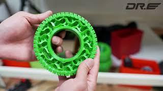 Dr. E 127mm Airless TPU Wheels 3D Print Kit for Electric Skateboards!