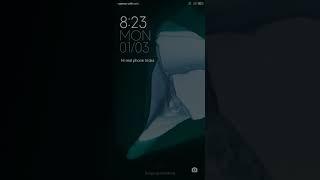 Redmi 7 A one tap lock screen widgets