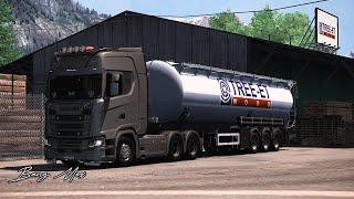 Truck Driving Scania V8 730 | Austrian Mountain Road - Euro Truck Simulator 2