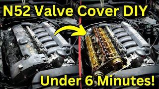 N52 Valve Cover Gasket (In Under 6 Minutes!)