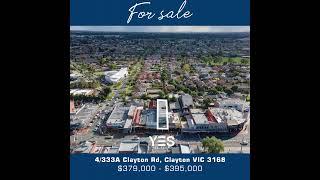 4-333A Clayton Rd, Clayton VIC 3168 Now Selling #shorts #shortsvideo #melbourne #realestate #selling