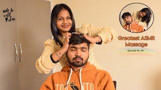 Greatest ASMR Head Massage By Aishwarya Ep.9 | Neck, Back, Ears and Beard Massage | PureMassage